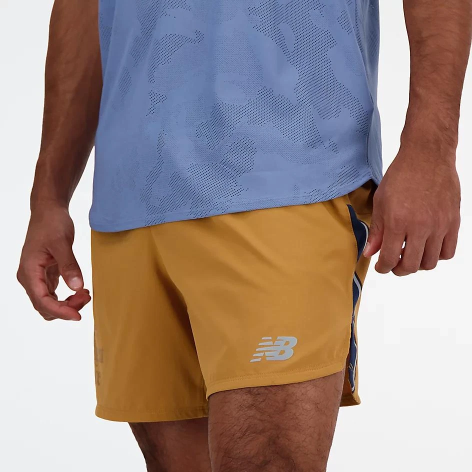 New Balance Graphic Impact Run 5 Inch Short 5