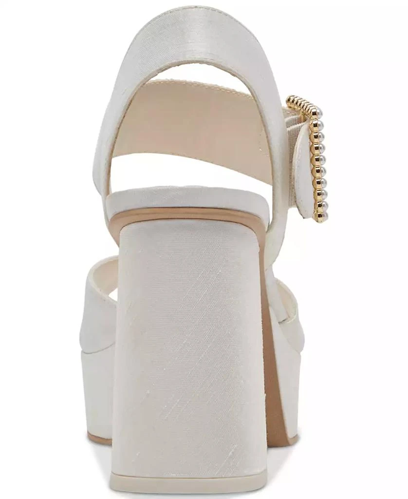 Dolce Vita Women's Bobby Pearls Ankle-Strap Two-Piece Platform Sandals 3