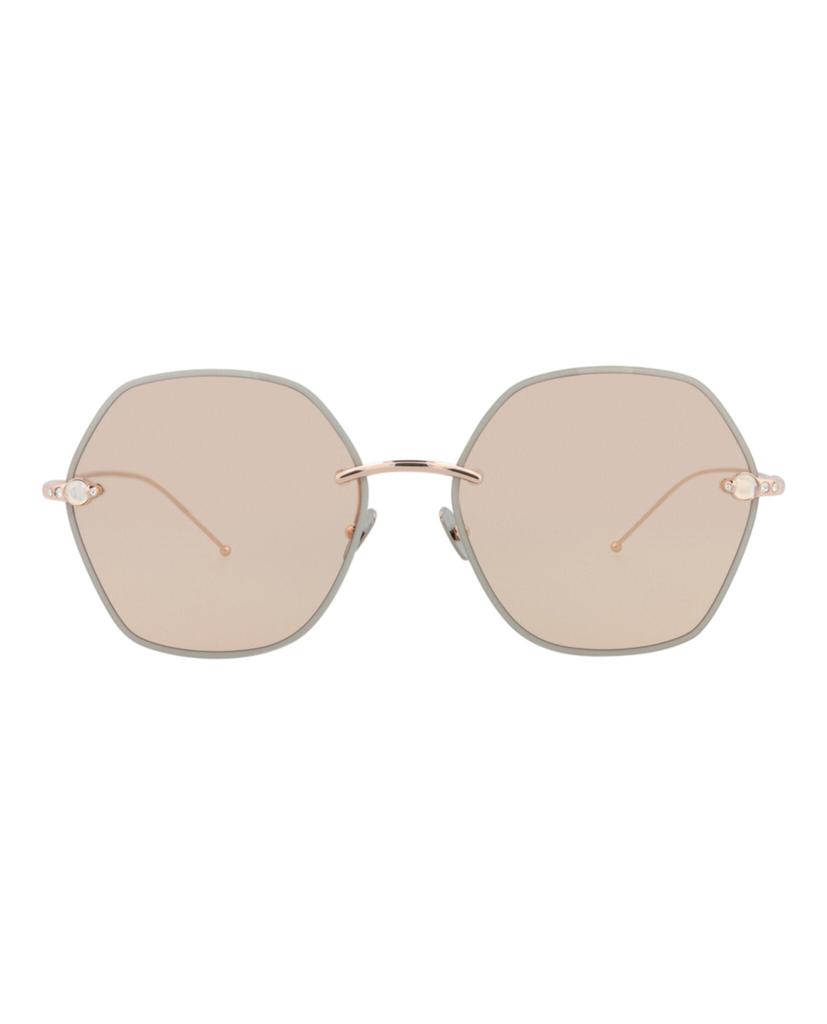 Pomellato Round-Frame Metal Sunglasses