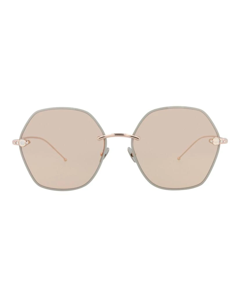 Pomellato Round-Frame Metal Sunglasses 1