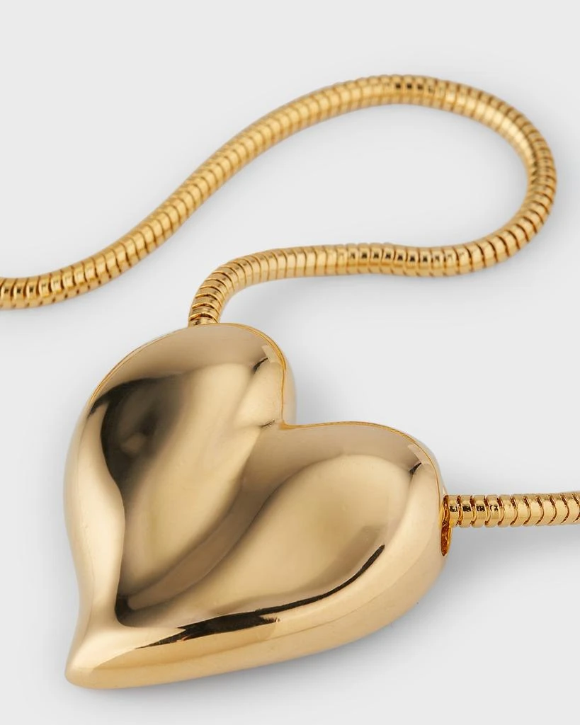BEN-AMUN 24k Gold Electroplated Heart Chain Necklace 3