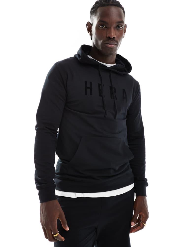 HERA Hera focus lightweight slim fit hoodie in black