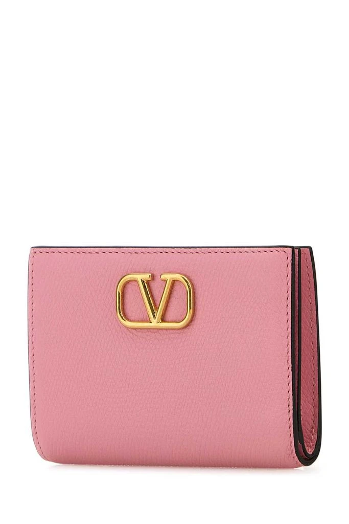 Valentino Pink Leather Vlogo Wallet 2