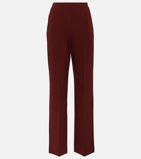 Max Mara Lido crêpe straight pants 1