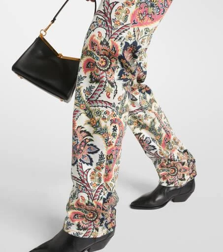 ETRO Printed mid-rise straight jeans 5