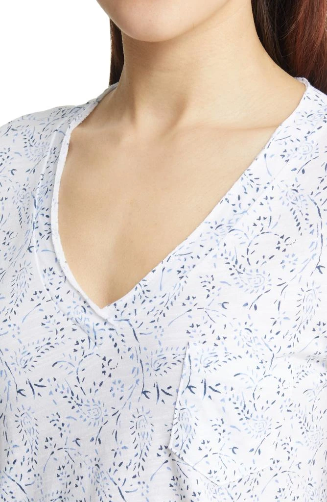 Caslon V-Neck Short Sleeve Pocket T-Shirt 4