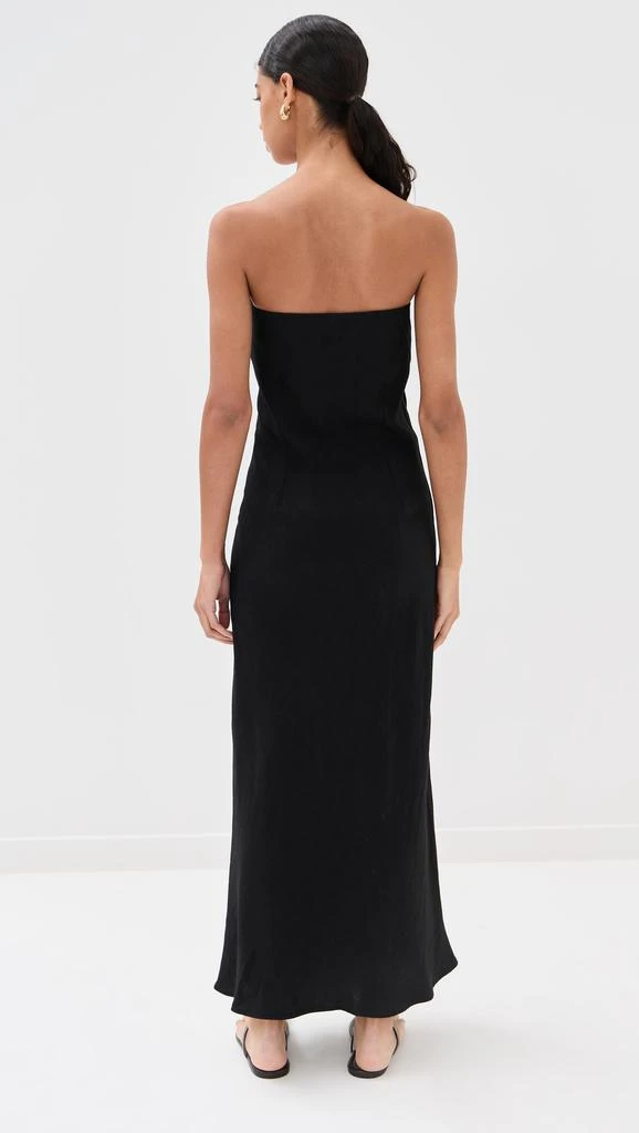LE BOP Strapless Button Maxi Dress 2