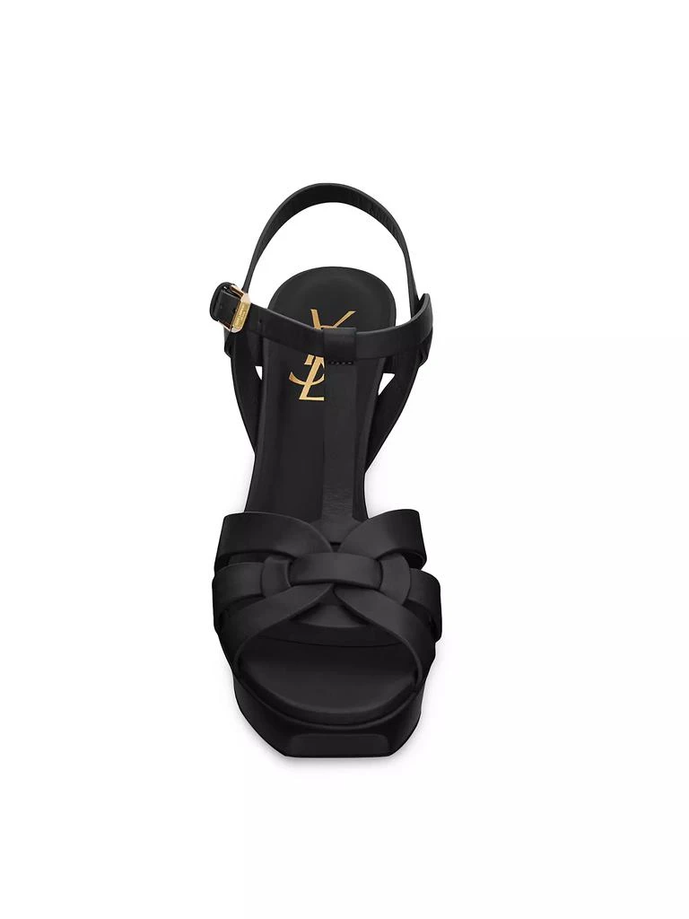 Yves Saint Laurent Tribute 75MM Leather Platform Sandals 2