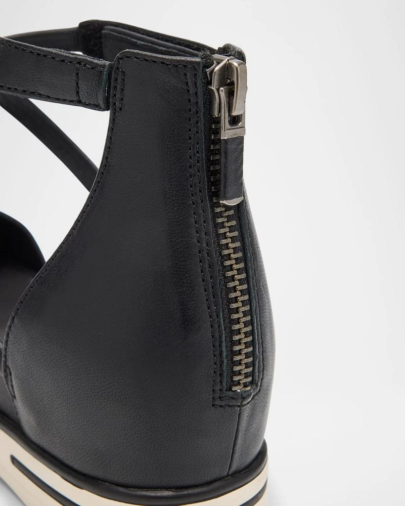 Eileen Fisher Suvi Crisscross Grip Wedge Sandals 4