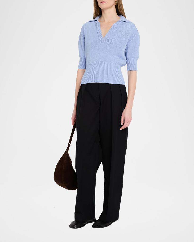 Proenza Schouler Reeve Polo Knit Top