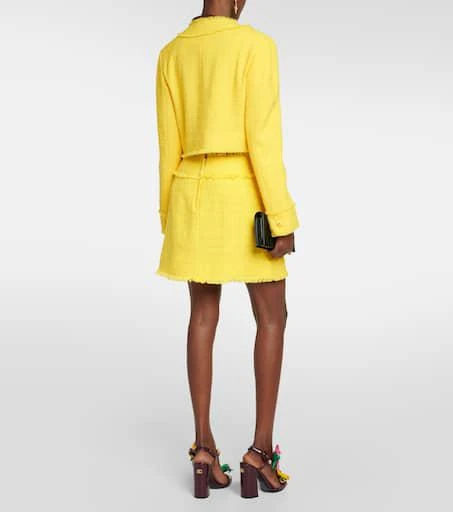 Dolce 
Gabbana Cropped wool-blend tweed jacket 3