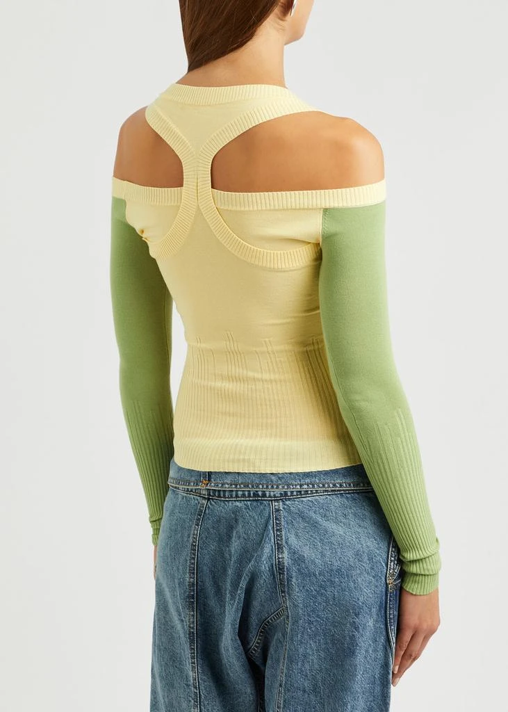 Gimaguas Latte cut-out knitted jumper 3