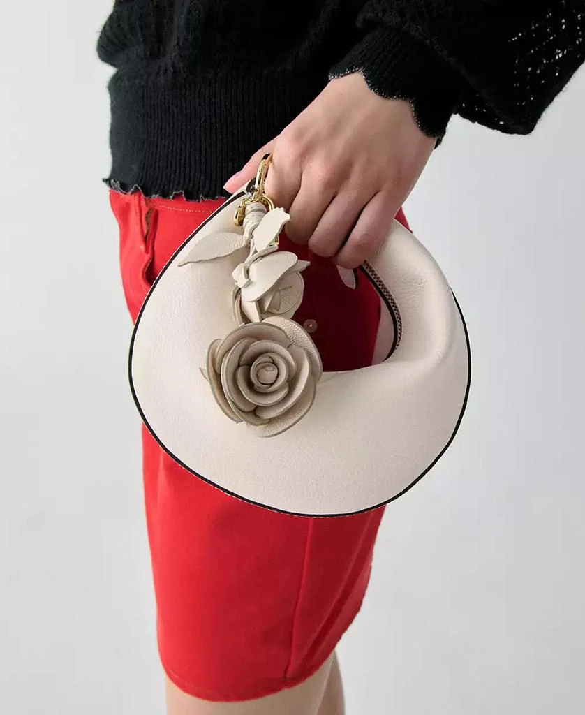 Kate Spade Crinkle Patent Leather Stacked Rose Bag Charms 2