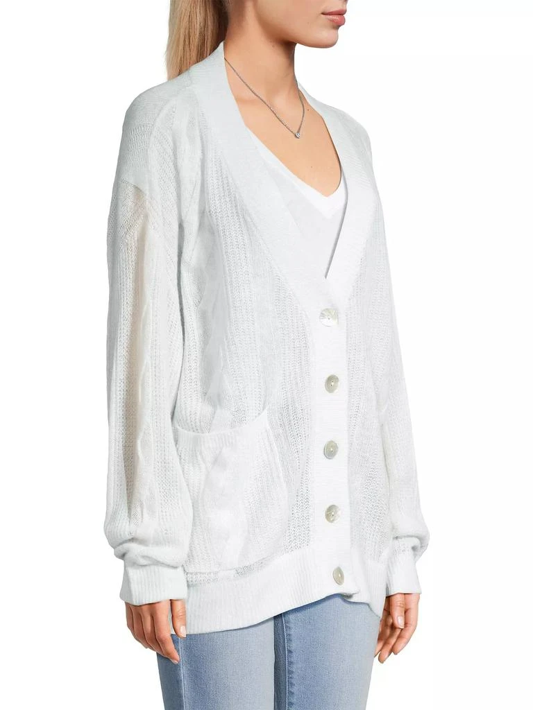 CRUSH CASHMERE Elvis Cable-Knit Cashmere Cardigan 4