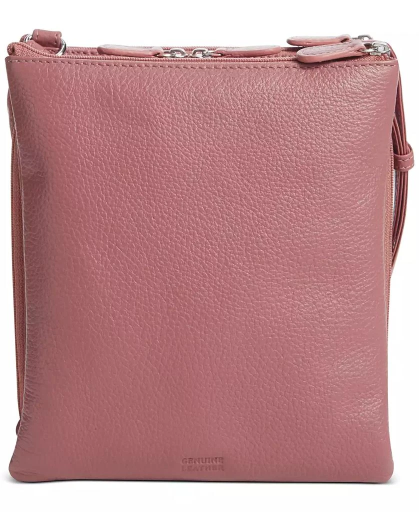 Giani Bernini Triple-Zip Pebble Leather Dasher Crossbody, Created for Macy's 3