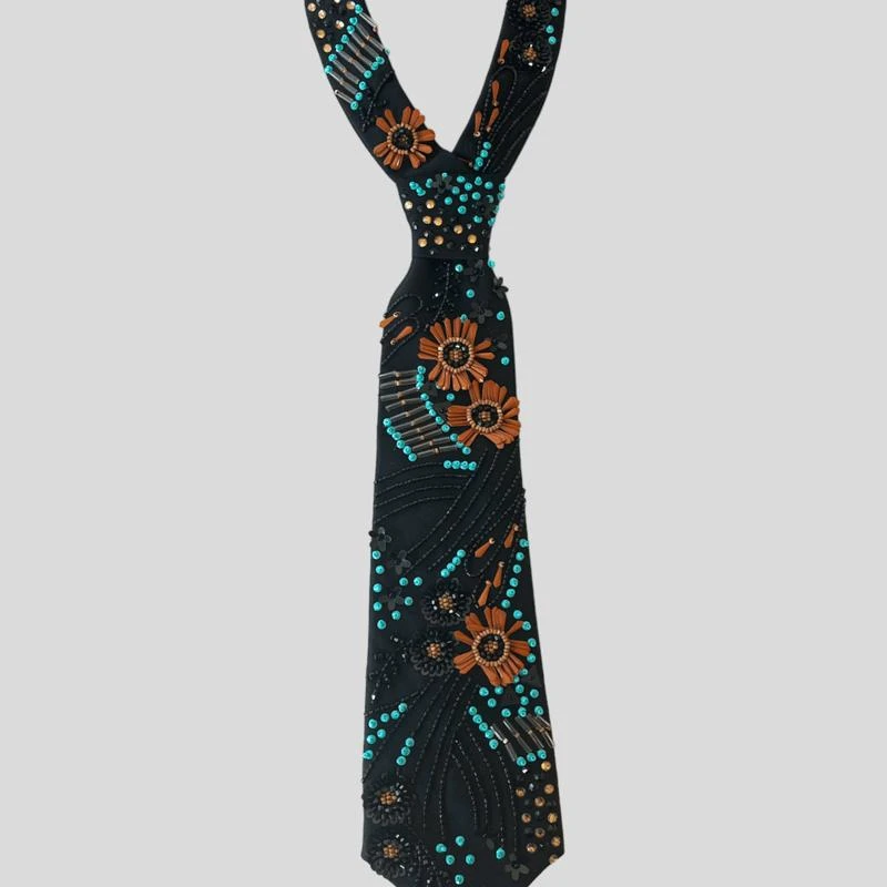NANDANIE Floral Mosaic Petite Necktie SIZE 1 (14.5-16.5") 1