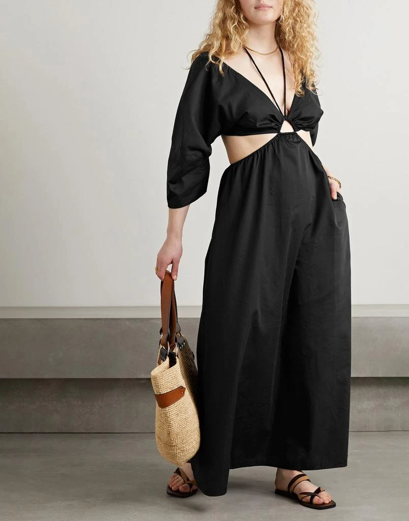 maxy dress Azure Flowy Chiffon Front Twist Maxi Dress