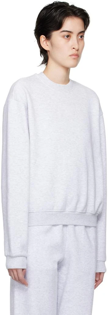 SKIMS Gray Cotton Fleece Classic Crewneck Sweatshirt 2