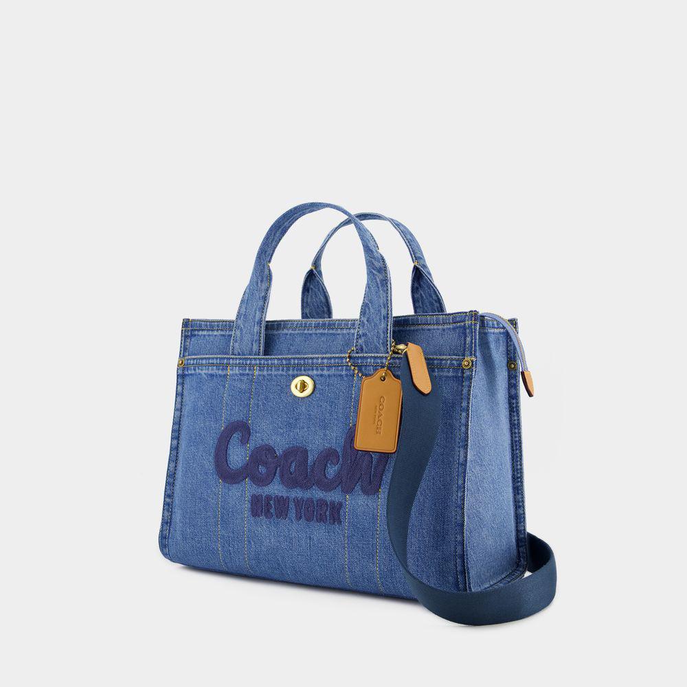 トートバッグ Coach Cargo Tote - Coach - Cotton - Blue Coach Coach Cargo Tote Shopper Bag - Tote Bags - BeyondStyle