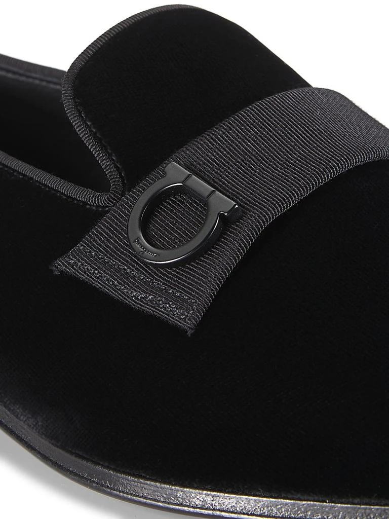 Salvatore Ferragamo Velvet Gancio Loafers 5