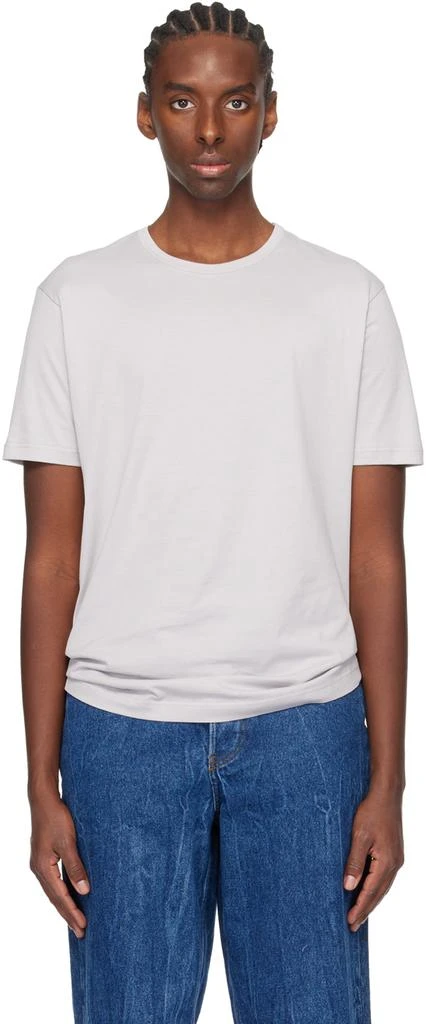 Sunspel Gray Classic T-Shirt 1