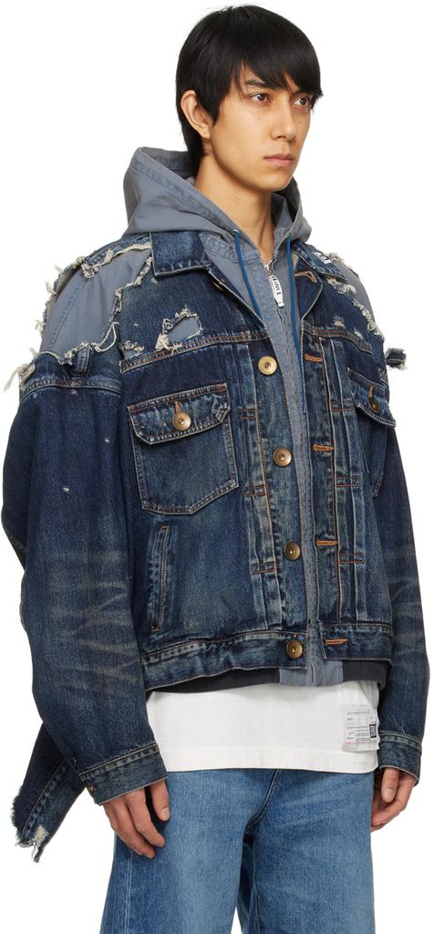Maison MIHARA YASUHIRO Indigo Layered Denim Jacket