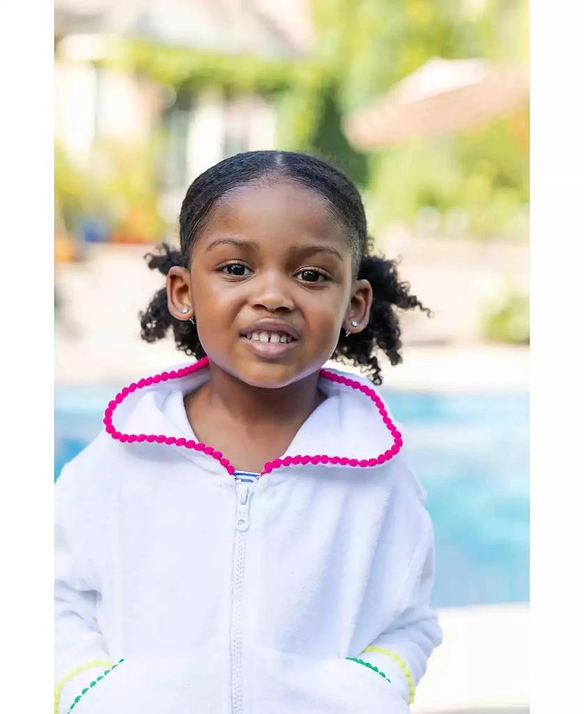 Florence Eiseman Big Girl Terry Hoodie With Pom 2