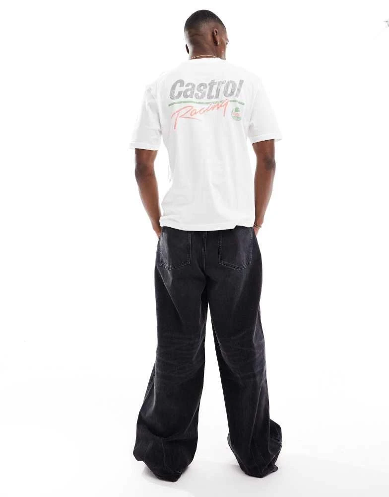River Island River Island Castrol racing t-shirt in white 4