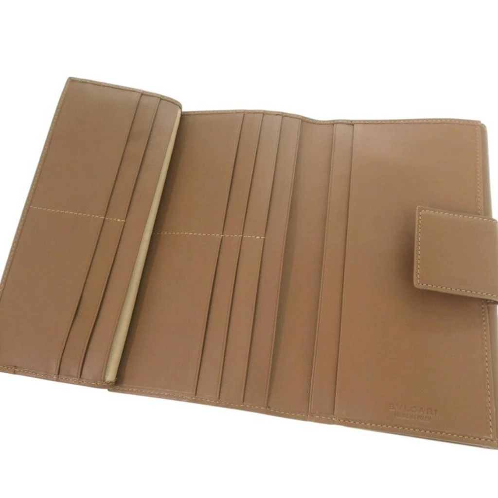 BVLGARI Leather Long Wallet (Bi-Fold) (Pre-Owned) 5