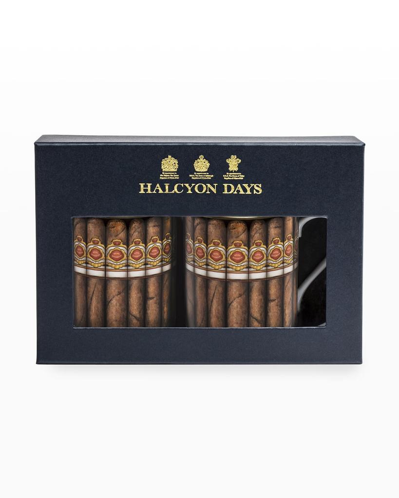 Halcyon Days Cigars Mugs, Set of 2