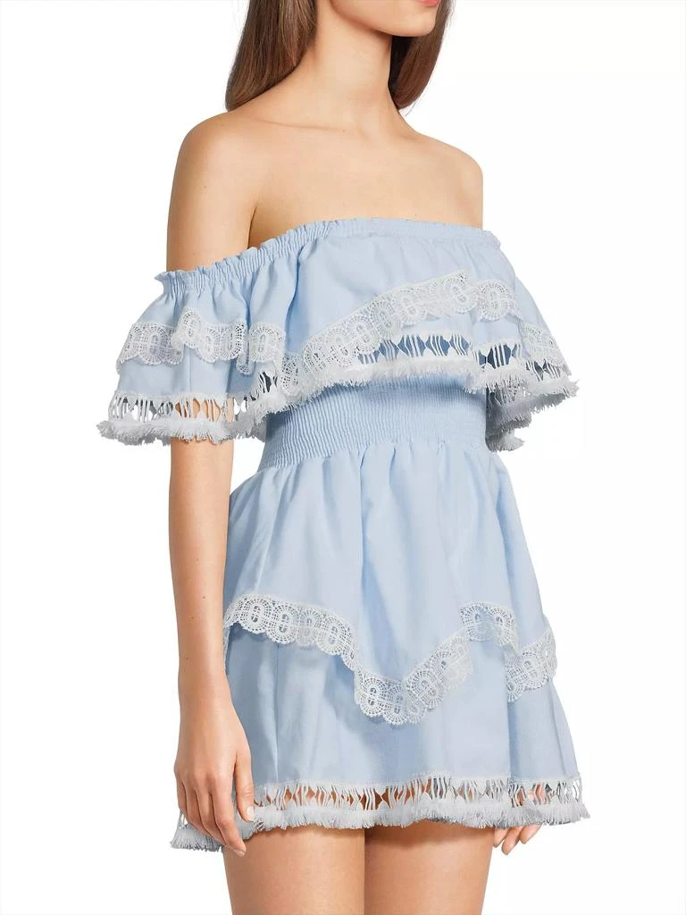 Peixoto Wyatt Lace-Trim Dress 4