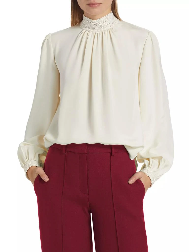 ADAM LIPPES Silk Crepe Blouse 3