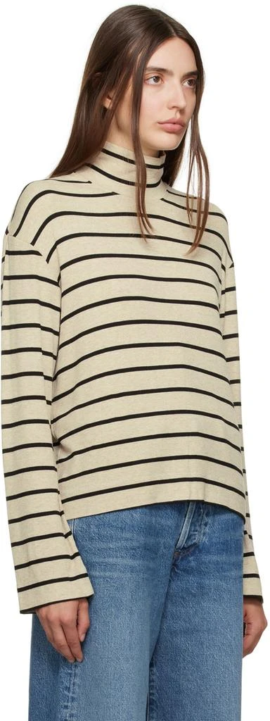 Citizens of Humanity Beige & Black Selma Turtleneck 2
