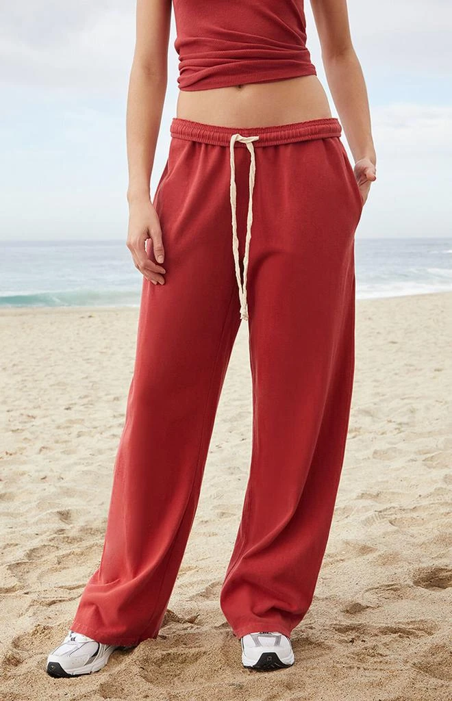 John Galt Red Anastasia Tie Baggy Sweatpants 2