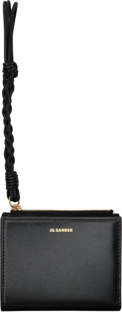 Jil Sander Black Tangle Mini Wallet 1