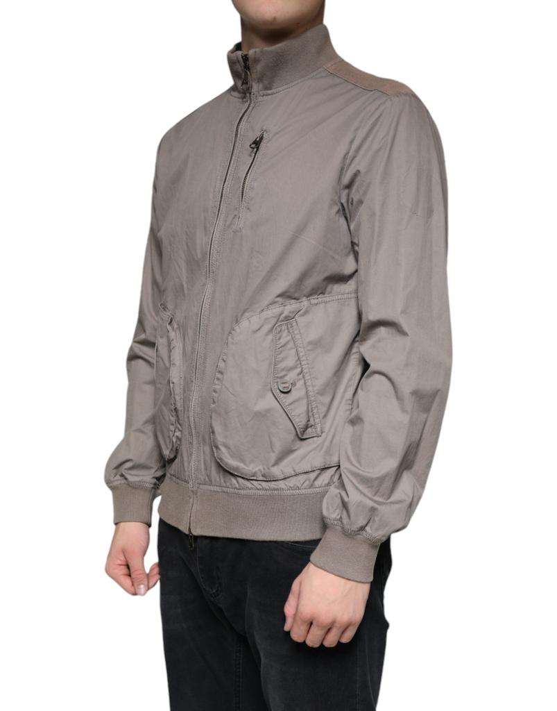 Armani Jeans Cotton Full Zip Bomber Logo Men's Jacket