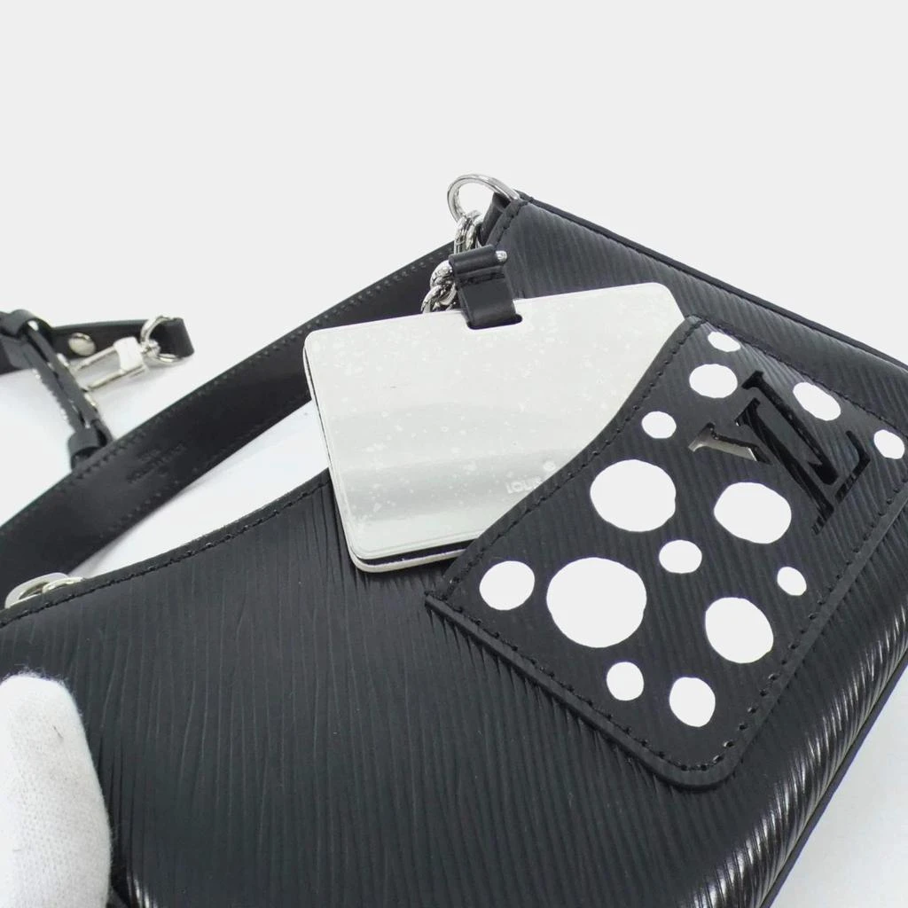 Louis Vuitton Louis Vuitton Marellini Black Leather Shoulder Bag 3