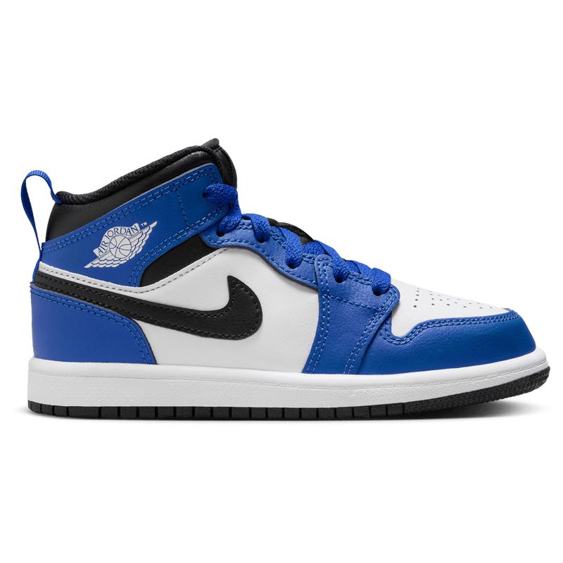 Jordan Jordan AJ 1 Mid Boys Preschool Black Blue White 12.0 BABY KIDS Free Shipping BeyondStyle