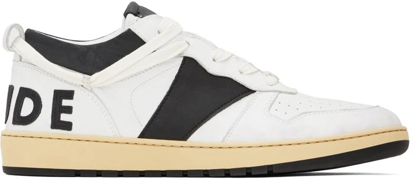 Rhude White & Black Rhecess Low Sneakers 1