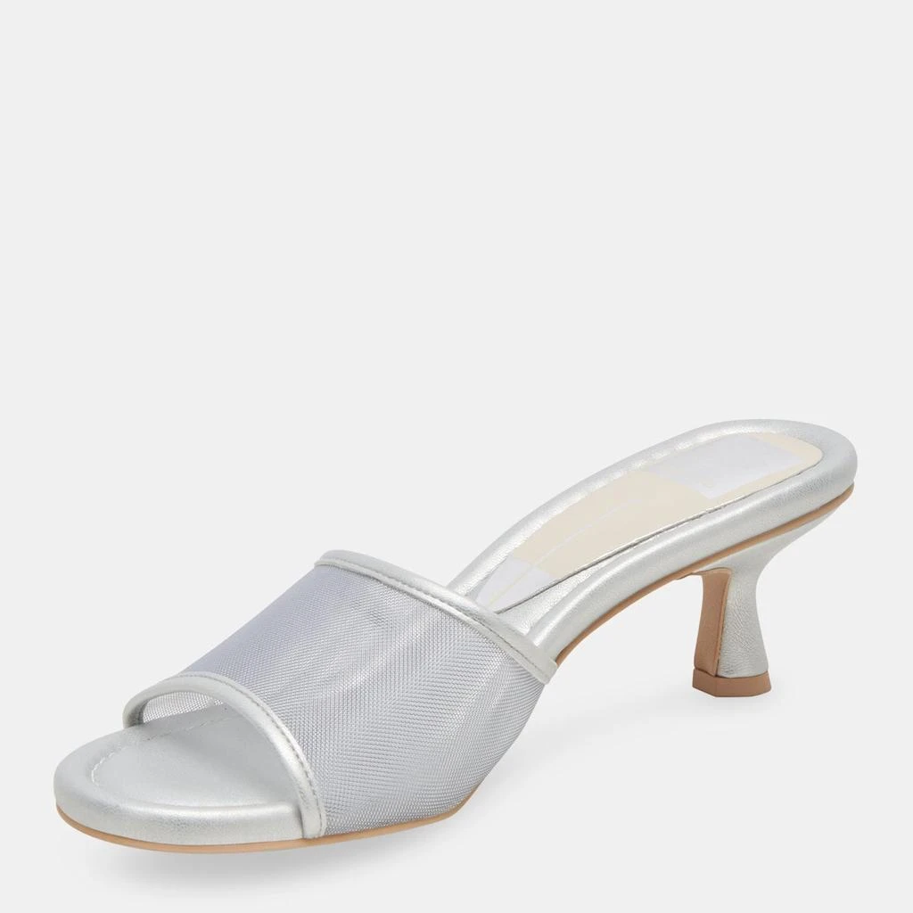 Dolce Vita Meeza Heels Silver Mesh 4