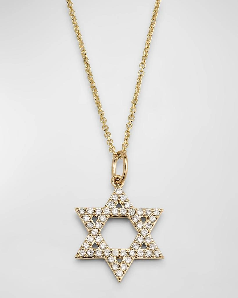 Sydney Evan 14K Star of David Charm on Light Chain Necklace