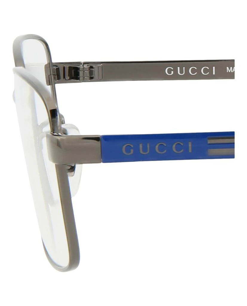 Gucci Square-Frame Metal Optical Frames 4