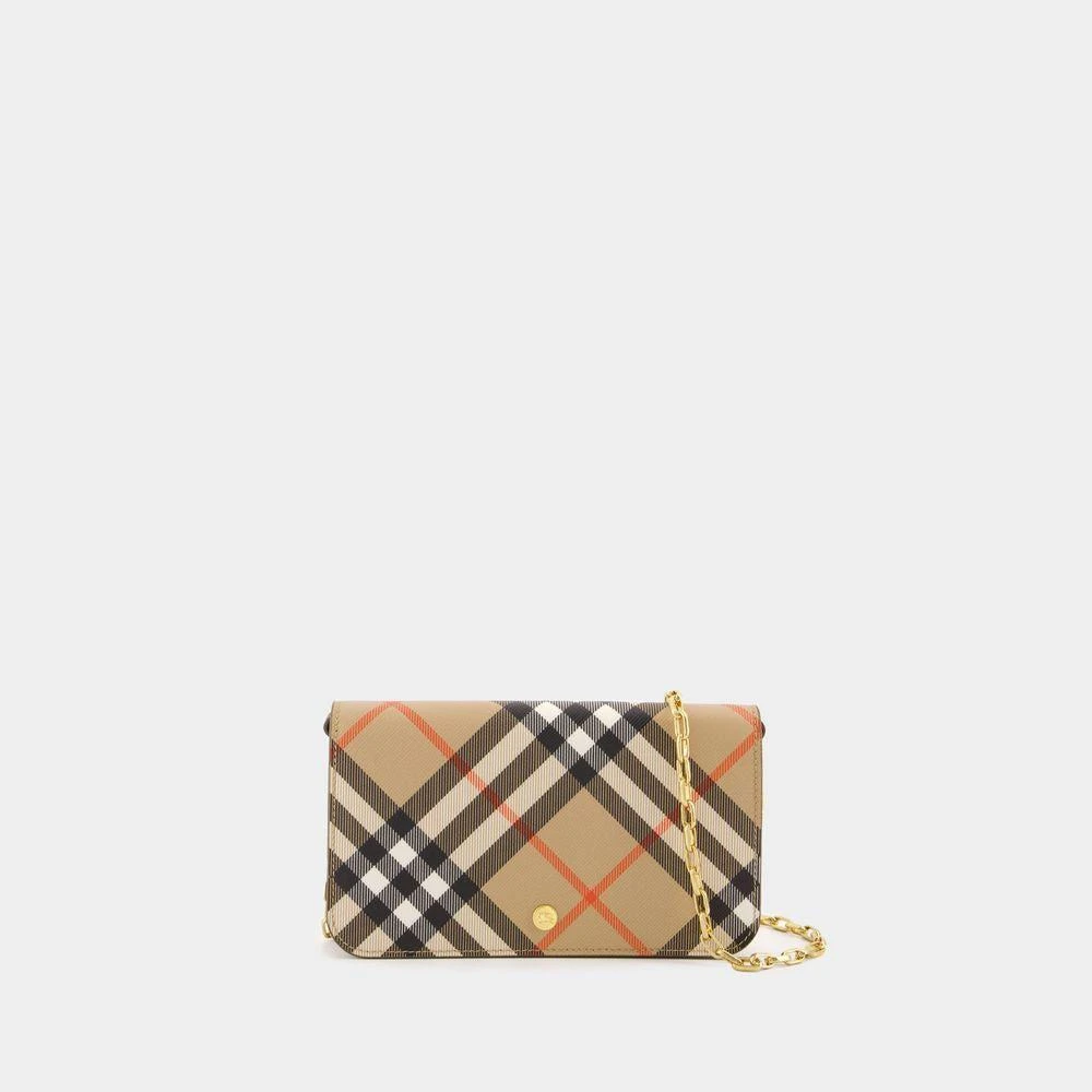 Burberry Burberry Check Chain Strap Wallet Bags 1