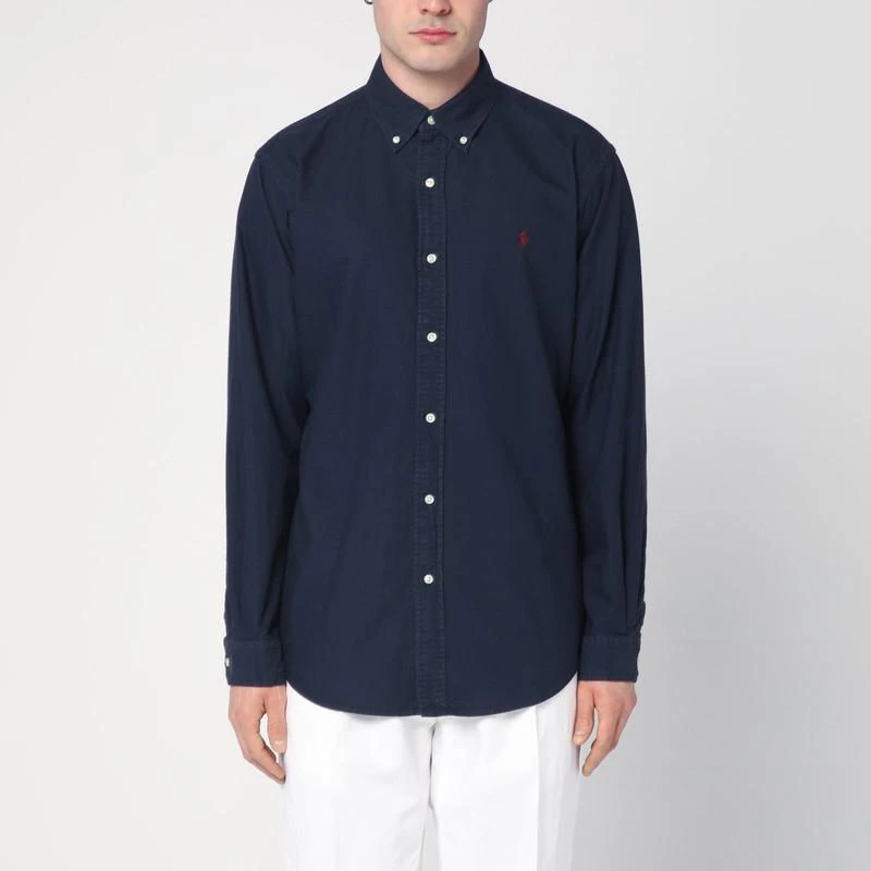 Ralph Lauren Custom-fit navy blue Oxford shirt 1