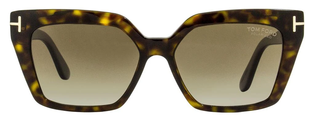 Tom Ford Women's Winona Polarized Sunglasses TF1030 52H Dark Havana 53mm 2