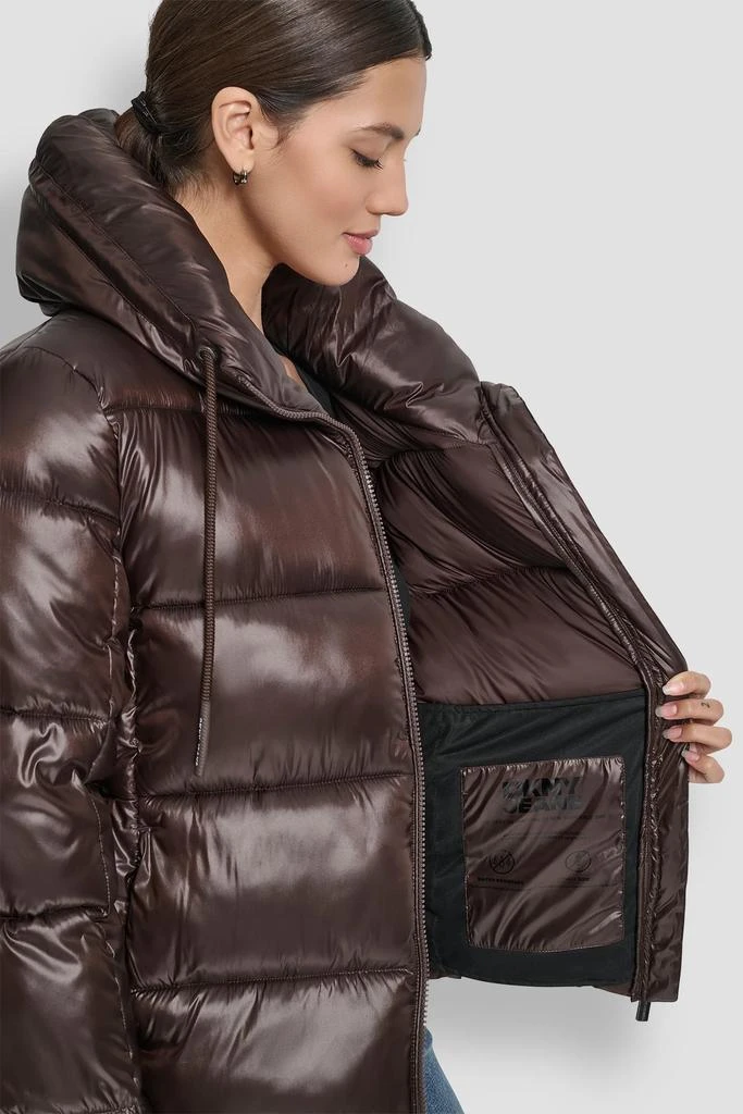 DKNY FUNNEL-NECK LIGHTWEIGHT PUFFER JACKET 4