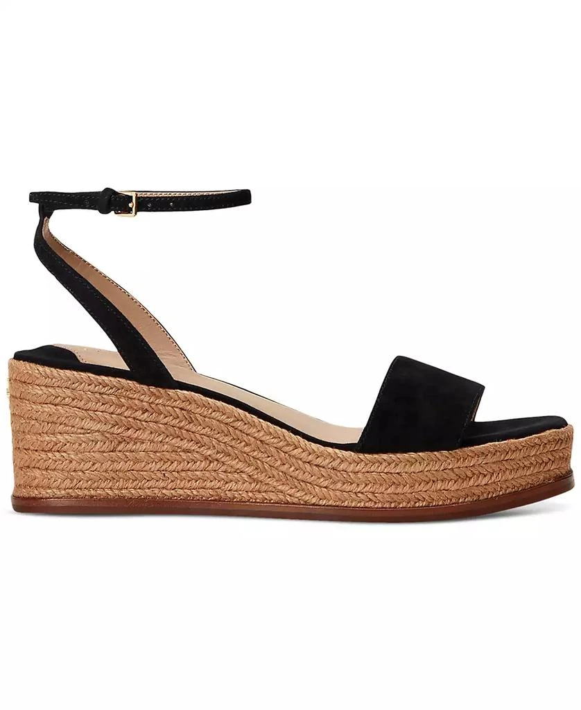 Ralph Lauren Women's Leona Espadrille Platform Wedge Sandals 5