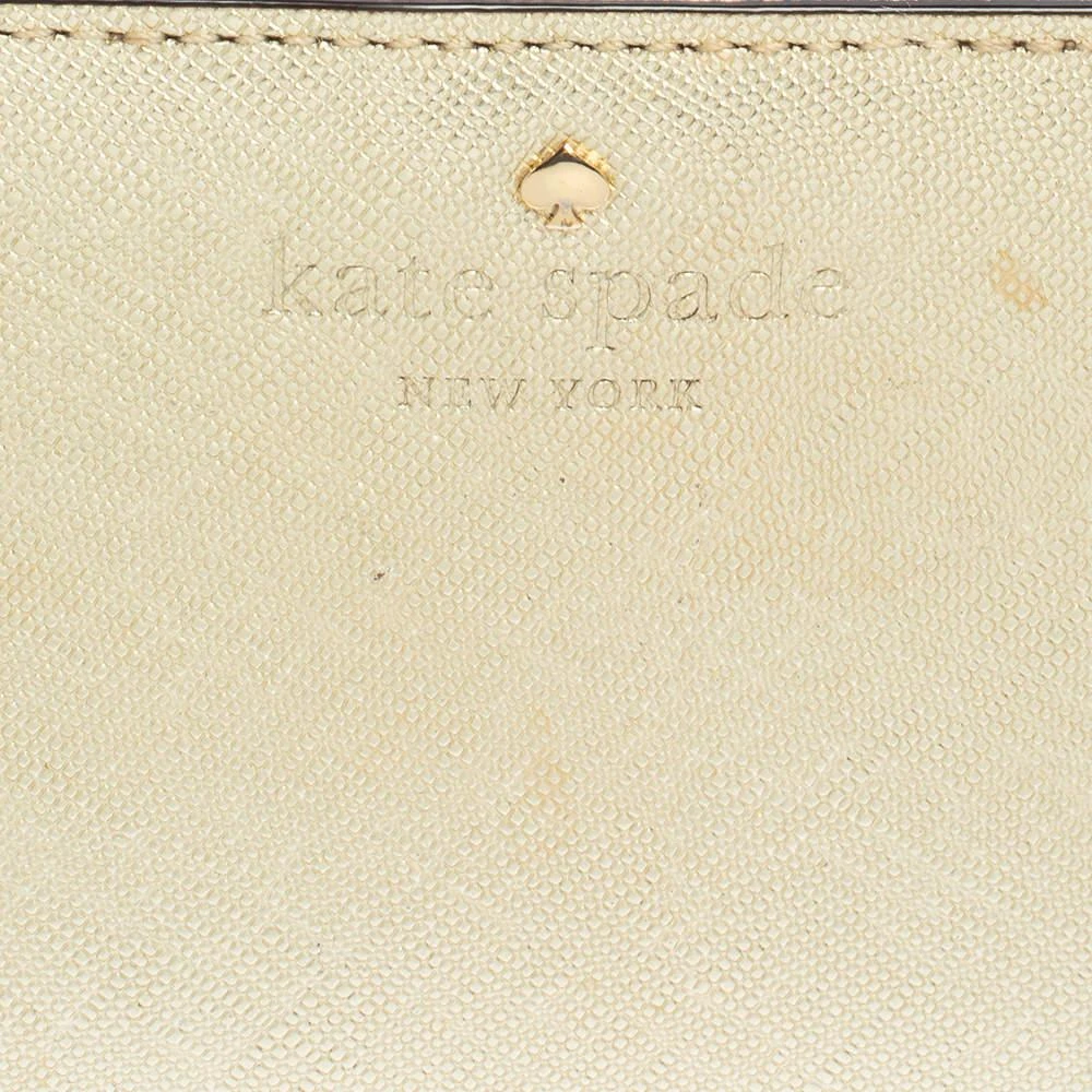 Kate Spade Kate Spade Metallic Gold Leather Long Flap Wallet 5