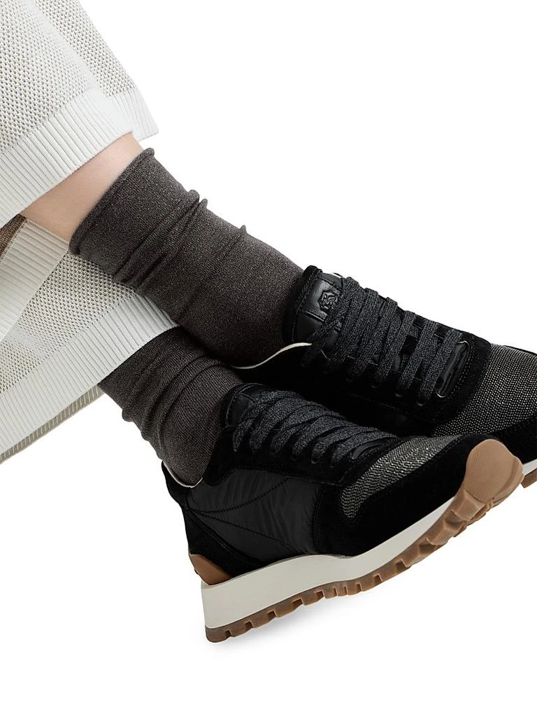 Brunello Cucinelli Cashmere and Silk Sparkling Knit Socks 2