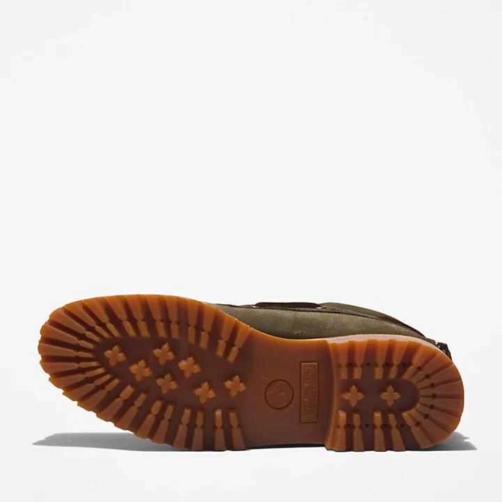 Timberland Timberland® 3-Eye Lug Handsewn Boat Shoe for Men in Dark Green 3